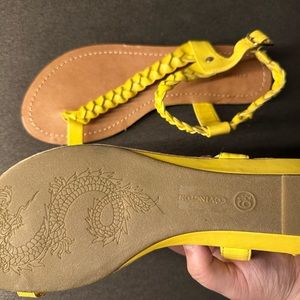 Yellow sandals